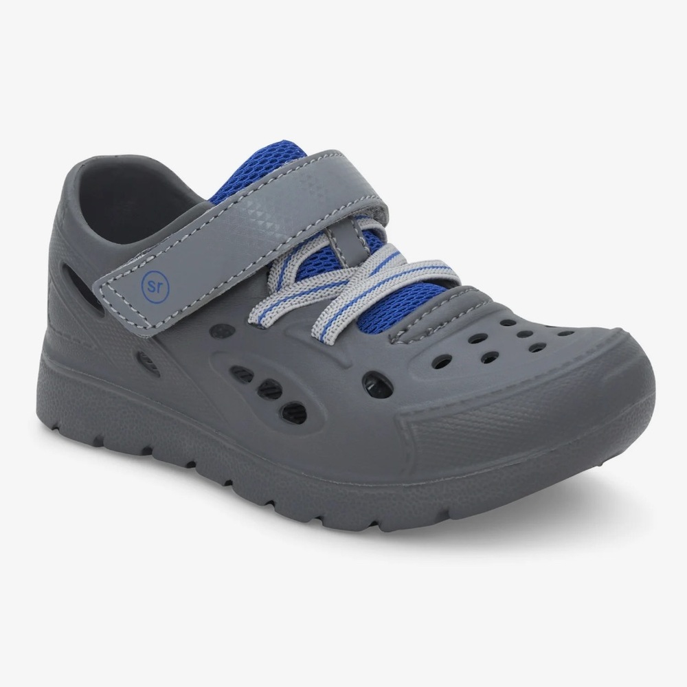 Stride Rite Kids Gray and Blue Water Shoes